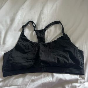 Skims black razor back bralette